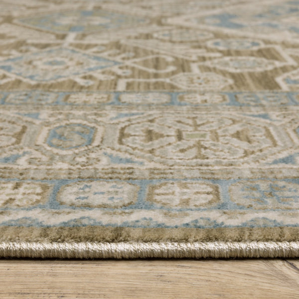 Oriental Weavers Maeve Indoor Area Rug - Sophisticated Neutral Tones With Bohemian Flair For Modern Home Décor Brown,Blue Polypropylene Mmae08100153st