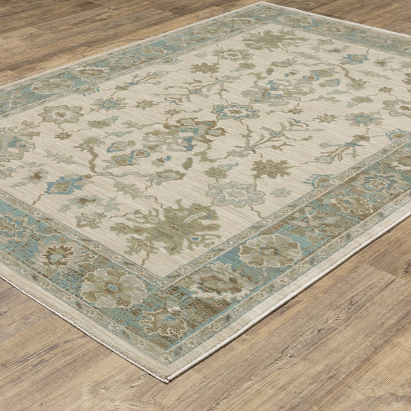 Oriental Weavers Maeve Indoor Area Rug - Ethereal Neutral Palette With Bohemian Flair For Modern Home Décor Beige,Teal Polypropylene Mmae10240340st