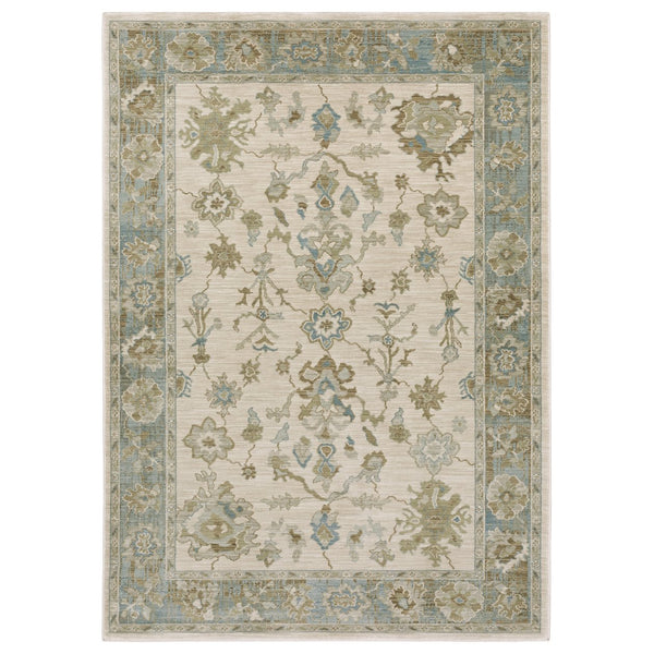 Oriental Weavers Maeve Indoor Area Rug - Ethereal Neutral Palette With Bohemian Flair For Modern Home Décor Beige,Teal Polypropylene Mmae10068235st