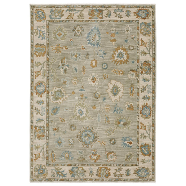 Oriental Weavers Maeve Indoor Area Rug - Elegant Neutral Tones With Bohemian Flair For Modern Home Décor Essentials Grey,Blue Polypropylene Mmae11240340st