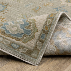 Oriental Weavers Maeve Indoor Area Rug - Elegant Neutral Tones With Bohemian Flair For Modern Home Décor Essentials Grey,Blue Polypropylene Mmae11240340st