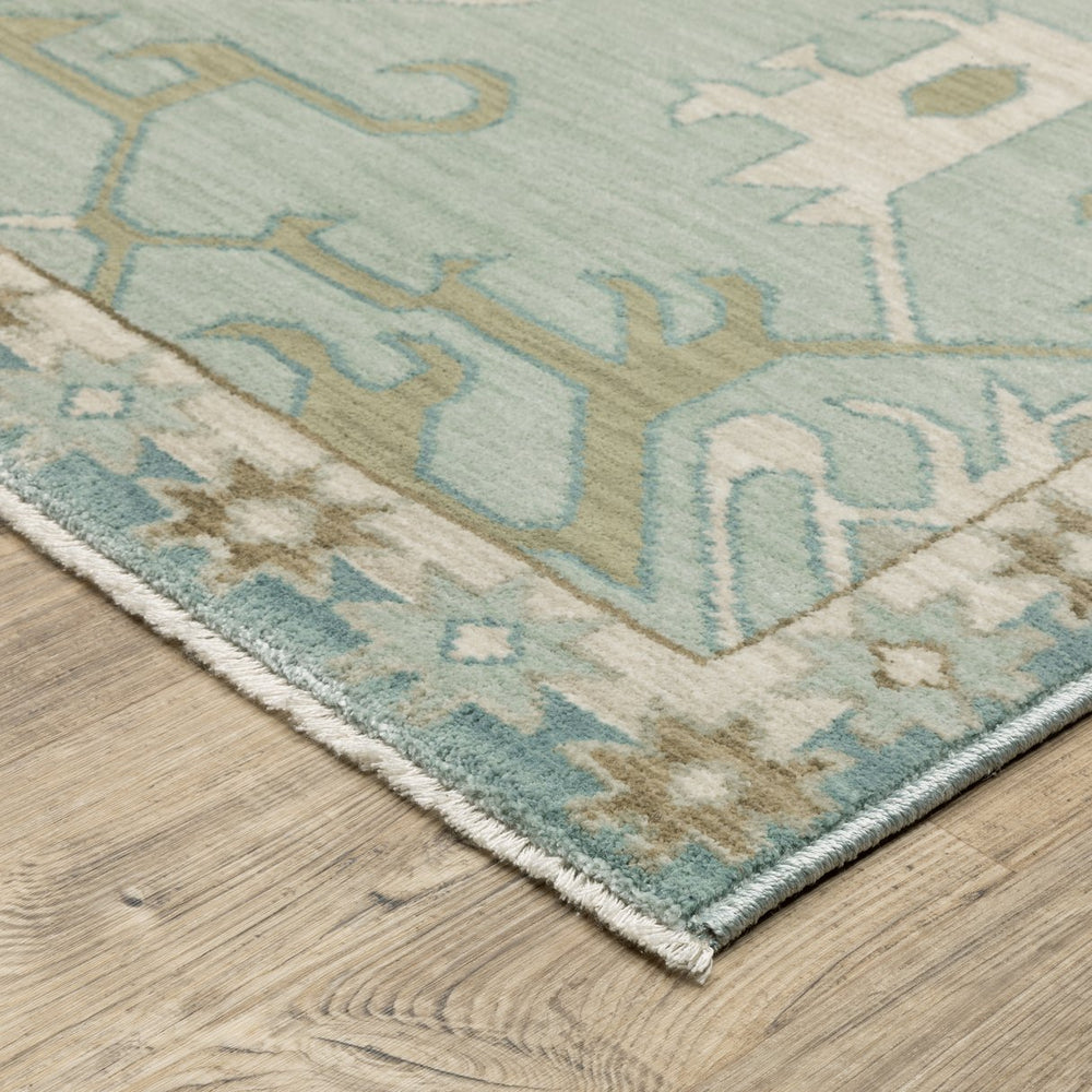 Oriental Weavers Maeve Indoor Area Rug - Modern Bohemian Design In Subtle Ash Brown And Mineral-based Colors Grey,Blue Polypropylene Mmae12300394st