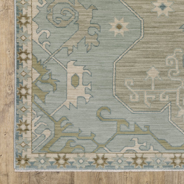 Oriental Weavers Maeve Indoor Area Rug - Modern Bohemian Design In Subtle Ash Brown And Mineral-based Colors Grey,Blue Polypropylene Mmae12300394st
