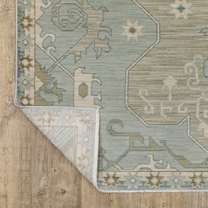 Oriental Weavers Maeve Indoor Area Rug - Modern Bohemian Design In Subtle Ash Brown And Mineral-based Colors Grey,Blue Polypropylene Mmae12300394st