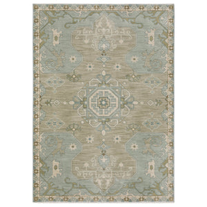 Oriental Weavers Maeve Indoor Area Rug - Modern Bohemian Design In Subtle Ash Brown And Mineral-based Colors Grey,Blue Polypropylene Mmae12300394st