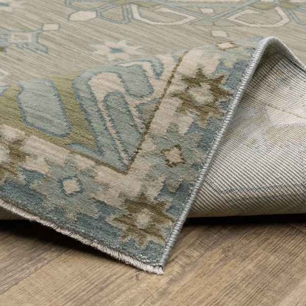 Oriental Weavers Maeve Indoor Area Rug - Modern Bohemian Design In Subtle Ash Brown And Mineral-based Colors Grey,Blue Polypropylene Mmae12300394st