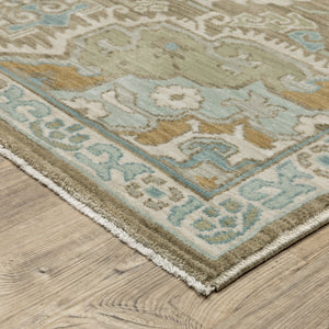 Oriental Weavers Maeve Indoor Area Rug - Soft Space-dyed Polypropylene With Modern Bohemian Flair & Neutral Tones Brown,Teal Polypropylene Mmae13068235st