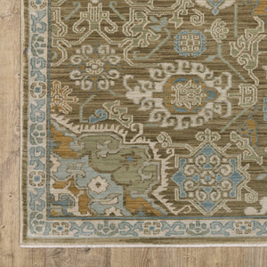 Oriental Weavers Maeve Indoor Area Rug - Soft Space-dyed Polypropylene With Modern Bohemian Flair & Neutral Tones Brown,Teal Polypropylene Mmae13068235st