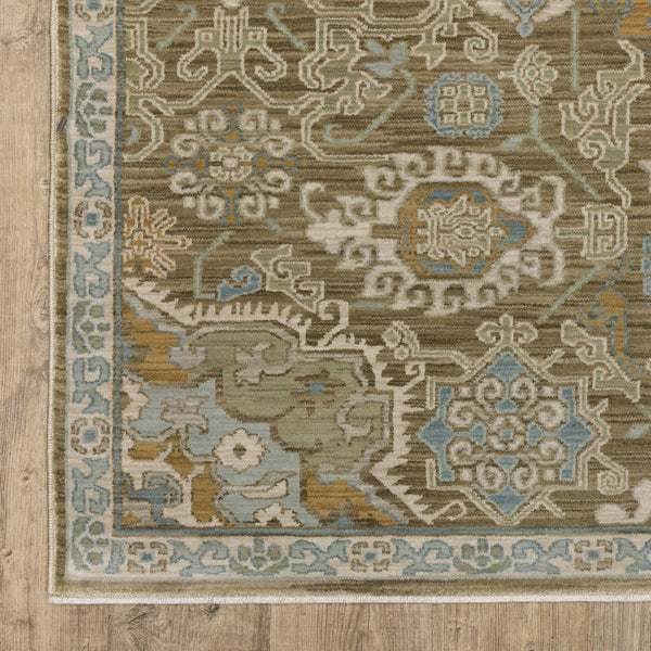 Oriental Weavers Maeve Indoor Area Rug - Soft Space-dyed Polypropylene With Modern Bohemian Flair & Neutral Tones Brown,Teal Polypropylene Mmae13068235st