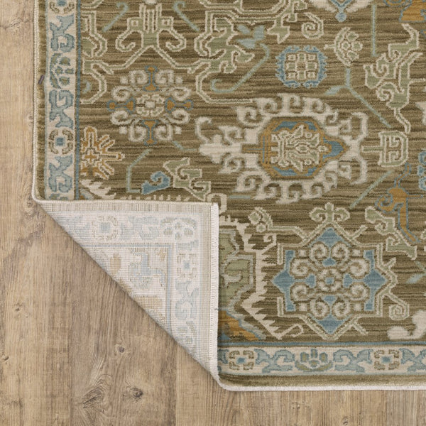 Oriental Weavers Maeve Indoor Area Rug - Soft Space-dyed Polypropylene With Modern Bohemian Flair & Neutral Tones Brown,Teal Polypropylene Mmae13068235st