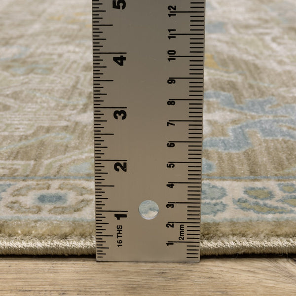 Oriental Weavers Maeve Indoor Area Rug - Soft Space-dyed Polypropylene With Modern Bohemian Flair & Neutral Tones Brown,Teal Polypropylene Mmae13068235st