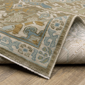 Oriental Weavers Maeve Indoor Area Rug - Soft Space-dyed Polypropylene With Modern Bohemian Flair & Neutral Tones Brown,Teal Polypropylene Mmae13068235st