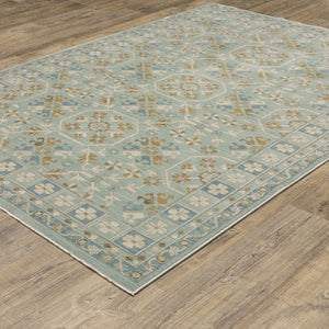 Oriental Weavers Maeve Indoor Area Rug - Modern Persian Design With Soft Colors For A Bohemian Touch In Any Space Teal,Blue Polypropylene Mmae14160235st