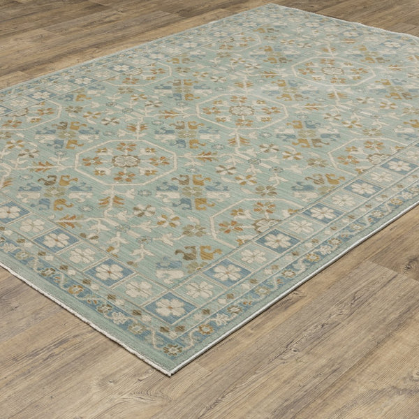 Oriental Weavers Maeve Indoor Area Rug - Modern Persian Design With Soft Colors For A Bohemian Touch In Any Space Teal,Blue Polypropylene Mmae14160235st