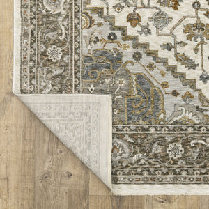 Oriental Weavers Maharaja Indoor Area Rug - Elegant Power Loomed Design In Timeless Neutral And Mellow Color Palette Ivory,Gold Polyester M1144y300394st