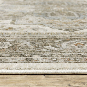 Oriental Weavers Maharaja Indoor Area Rug - Elegant Power Loomed Design In Timeless Neutral And Mellow Color Palette Ivory,Gold Polyester M1144y300394st