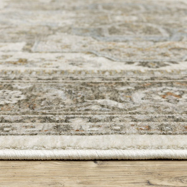 Oriental Weavers Maharaja Indoor Area Rug - Elegant Power Loomed Design In Timeless Neutral And Mellow Color Palette Ivory,Gold Polyester M1144y300394st