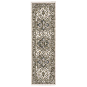 Oriental Weavers Maharaja Indoor Area Rug - Elegant Power Loomed Design In Timeless Neutral And Mellow Color Palette Ivory,Gold Polyester M1144y068235st