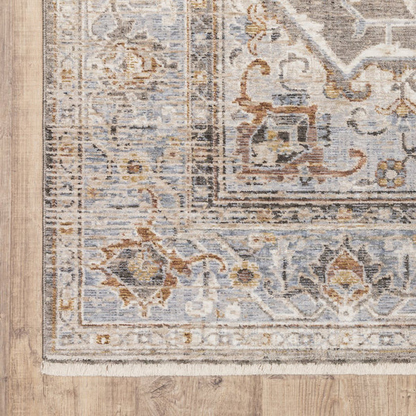 Oriental Weavers Maharaja Elegant Indoor Area Rug – Luxurious Softness And Timeless Design For Your Home Décor Grey,Blue Polyester M1803x100153st