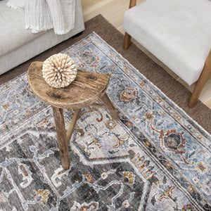 Oriental Weavers Maharaja Grey/Blue Indoor Area Rug - Luxurious Softness And Timeless Design For Elegant Spaces Grey,Blue Polyester M1803x240rdst