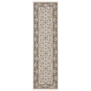 Oriental Weavers Maharaja Indoor Area Rug - Elegant Traditional Design In Soft Space-dyed Polyester For Any Room Ivory,Grey Polyester M2061n068235st