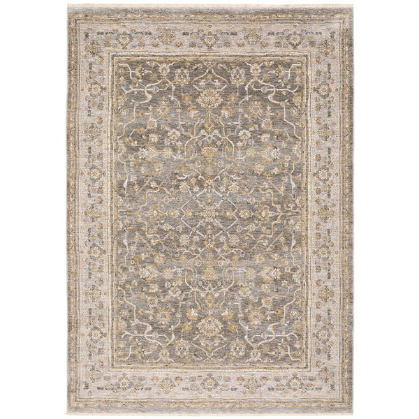 Oriental Weavers Maharaja Elegant Indoor Area Rug - Luxuriously Soft, Sophisticated Design For Classic Home Decor Beige,Grey Polyester M040m1060092st