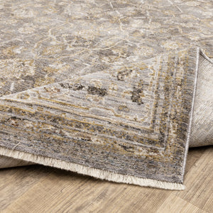 Oriental Weavers Maharaja Elegant Indoor Area Rug - Luxuriously Soft, Sophisticated Design For Classic Home Decor Beige,Grey Polyester M040m1060092st