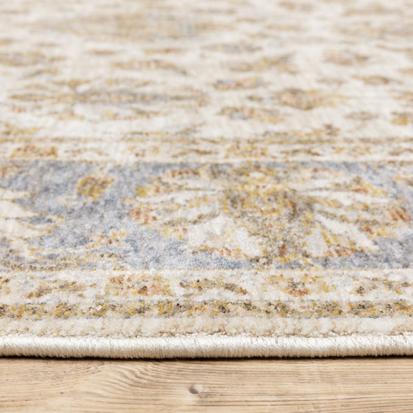 Oriental Weavers Maharaja Elegant Indoor Area Rug - Luxurious Softness With Timeless Traditional Design And Color Ivory,Blue Polyester M5091z068235st