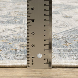 Oriental Weavers Maharaja Elegant Indoor Area Rug - Timeless Neutral Tones With Sophisticated Traditional Patterns Blue,Ivory Polyester M051f1300394st