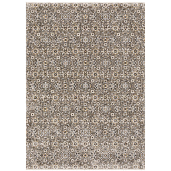 Oriental Weavers Maharaja Indoor Area Rug - Elegant Traditional Design In Soft Polyester For Timeless Home Décor Grey,Tan Polyester M532d1240340st