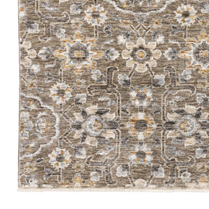 Oriental Weavers Maharaja Indoor Area Rug - Elegant Traditional Design In Soft Polyester For Timeless Home Décor Grey,Tan Polyester M532d1240340st