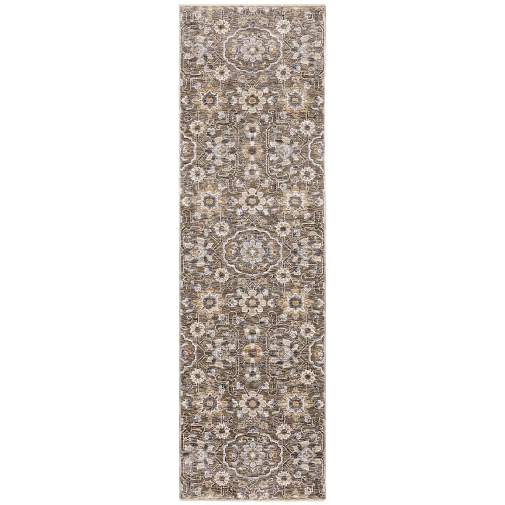 Oriental Weavers Maharaja Indoor Area Rug - Elegant Traditional Design In Soft Polyester For Timeless Home Décor Grey,Tan Polyester M532d1068235st