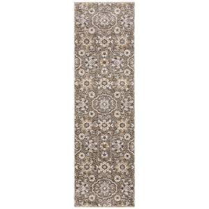 Oriental Weavers Maharaja Indoor Area Rug - Elegant Traditional Design In Soft Polyester For Timeless Home Décor Grey,Tan Polyester M532d1068235st