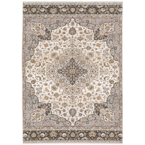 Oriental Weavers Maharaja Elegant Indoor Area Rug - Luxurious Softness With Timeless Traditional Designs And Colors Ivory,Blue Polyester M660j1060092st