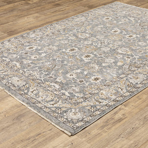 Oriental Weavers Maharaja Indoor Area Rug – Sophisticated Traditional Design In Soft Space-dyed Polyester Elegance Blue,Ivory Polyester M070e1060092st
