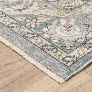 Oriental Weavers Maharaja Indoor Area Rug – Sophisticated Traditional Design In Soft Space-dyed Polyester Elegance Blue,Ivory Polyester M070e1060092st