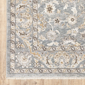 Oriental Weavers Maharaja Elegant Blue And Ivory Indoor Area Rug – Luxurious Softness With Timeless Designs Blue,Ivory Polyester M070a1240rdst