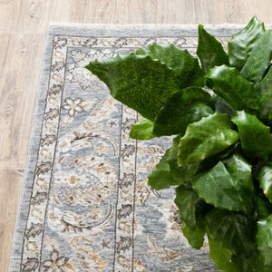 Oriental Weavers Maharaja Indoor Area Rug – Sophisticated Traditional Design In Soft Space-dyed Polyester Elegance Blue,Ivory Polyester M070e1060092st