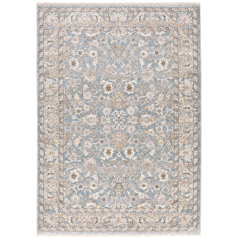 Oriental Weavers Maharaja Elegant Blue And Ivory Indoor Area Rug – Luxurious Softness With Timeless Designs Blue,Ivory Polyester M070a1240rdst