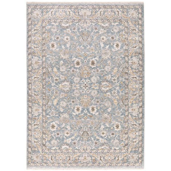 Oriental Weavers Maharaja Grey/Ivory Indoor Area Rug - Elegant Power-loomed Design In Soft, Space-dyed Polyester Grey,Ivory Polyester M0170n1240rdst
