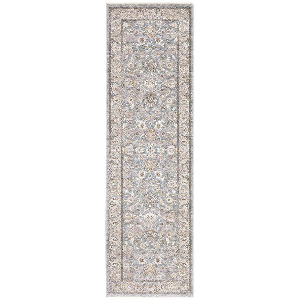Oriental Weavers Maharaja Indoor Area Rug – Sophisticated Traditional Design In Soft Space-dyed Polyester Elegance Blue,Ivory Polyester M070e1068235st
