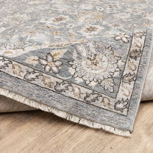 Oriental Weavers Maharaja Indoor Area Rug – Sophisticated Traditional Design In Soft Space-dyed Polyester Elegance Blue,Ivory Polyester M070e1060092st