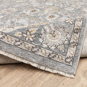 Oriental Weavers Maharaja Elegant Blue And Ivory Indoor Area Rug – Luxurious Softness With Timeless Designs Blue,Ivory Polyester M070a1240rdst
