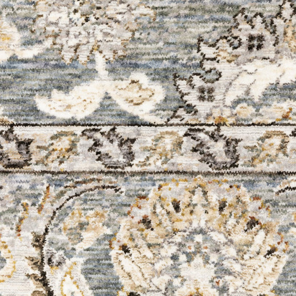 Oriental Weavers Maharaja Elegant Blue And Ivory Indoor Area Rug – Luxurious Softness With Timeless Designs Blue,Ivory Polyester M070a1240rdst