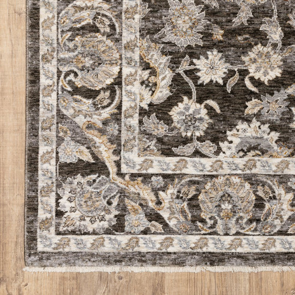 Oriental Weavers Maharaja Elegant Indoor Area Rug - Luxurious Power-loomed Design In Soft, Sophisticated Colors Grey,Ivory Polyester M070n1068235st