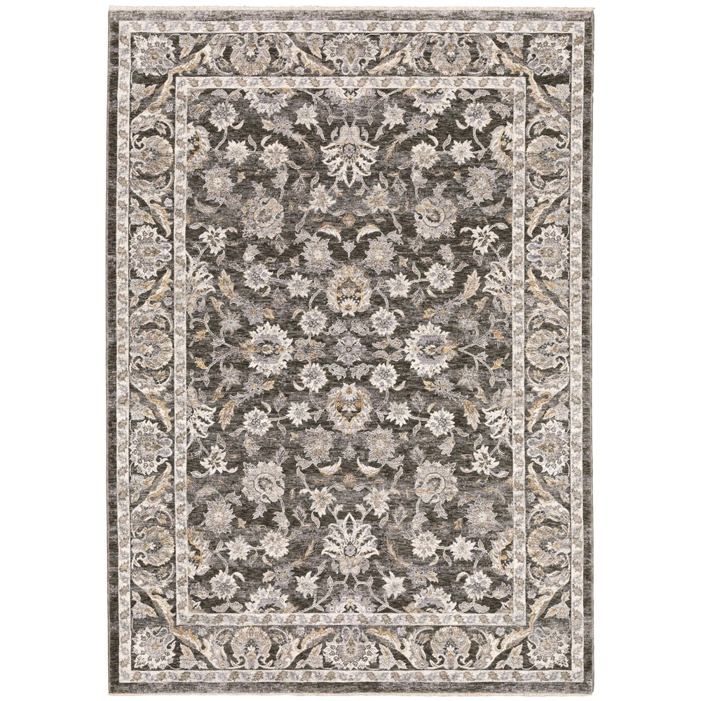 Oriental Weavers Maharaja Elegant Indoor Area Rug - Luxurious Power-loomed Design In Soft, Sophisticated Colors Grey,Ivory Polyester M070n1060092st