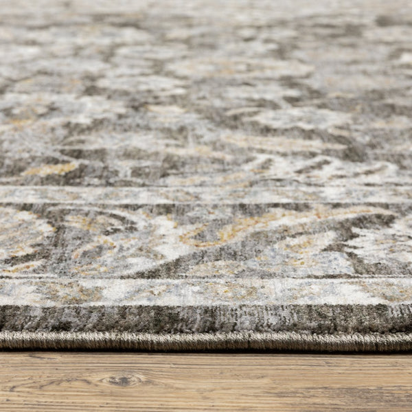 Oriental Weavers Maharaja Grey/Ivory Indoor Area Rug - Elegant Power-loomed Design In Soft, Space-dyed Polyester Grey,Ivory Polyester M0170n1240rdst