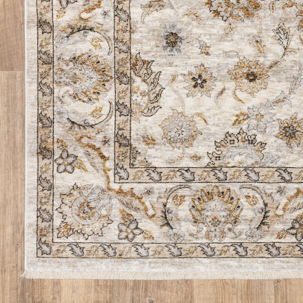 Oriental Weavers Maharaja Elegant Indoor Area Rug - Sophisticated Traditional Design In Soft Space-dyed Polyester Ivory,Grey Polyester M070w1068235st