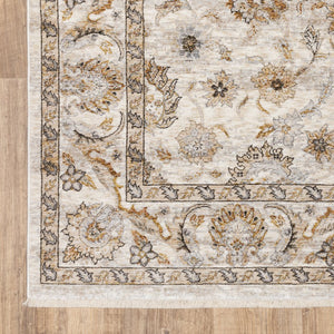 Oriental Weavers Maharaja Ivory And Grey Indoor Area Rug - Luxurious Softness With Elegant Traditional Design Ivory,Grey Polyester M070w1240rdst
