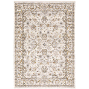 Oriental Weavers Maharaja Elegant Indoor Area Rug - Sophisticated Traditional Design In Soft Space-dyed Polyester Ivory,Grey Polyester M070w1060092st